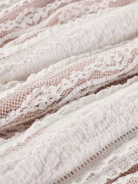 Robe longue sirène sans manches en dentelle avec bustier pour femme 2026