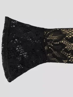 Robe midi moulante en dentelle pour femme - Robe fourreau noire vintage à manches cloche et fente au dos - Idéale pour un cocktail de printemps 2026