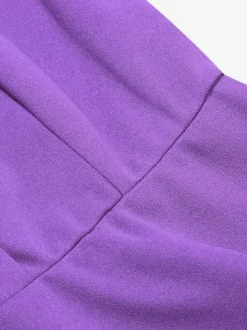 Robe midi vintage années 50 avec cape pour femme coupe trapèze style patineuse - Idéale pour une soirée rétro d'été 2026
