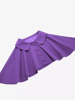 Robe midi vintage années 50 avec cape pour femme coupe trapèze style patineuse - Idéale pour une soirée rétro d'été 2026