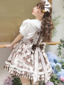 Robe Mignonne Lolita Robe Lolita Sans Manches À Volants