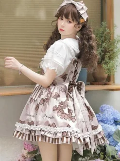 Robe Mignonne Lolita Robe Lolita Sans Manches À Volants