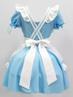 Robe Mignonne Lolita Robe à manches courtes en polyester