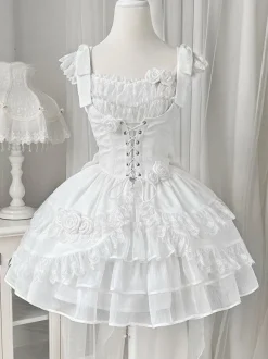 Robe Mignonne Lolita Robe Sans Manches En Polyester Lolita JSK