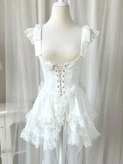 Robe Mignonne Lolita Robe Sans Manches En Polyester Lolita JSK