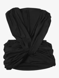 Robe mini décolletée à décolleté plongeant pour femme - Robe moulante sexy à découpes et fronces - Soirée club d'été 2026
