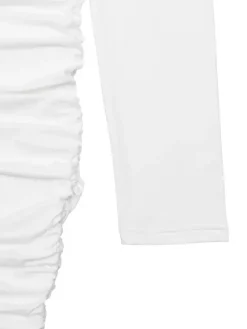 Robe mini froncée moderne à décolleté en V profond pour femme 2026