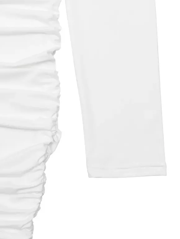 Robe mini froncée moderne à décolleté en V profond pour femme 2026