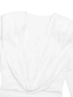 Robe mini froncée moderne à décolleté en V profond pour femme 2026
