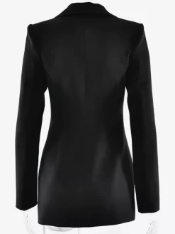 Robe mini moulante à épaules rembourrées et fronces style blazer moderne collection femme 2026