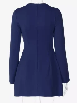 Robe moulante minimaliste à manches longues pour femme 2026