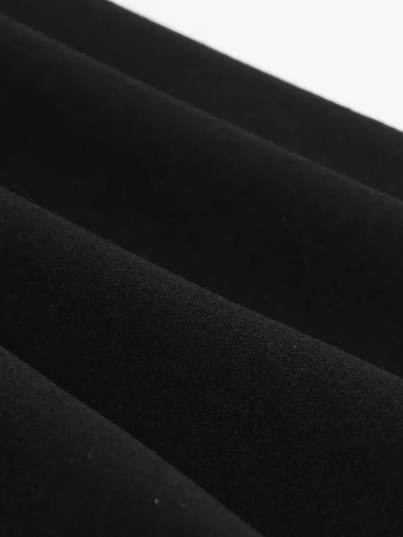 Robe patineuse trapèze à encolure ajourée et patchwork en résille pour femme 2026