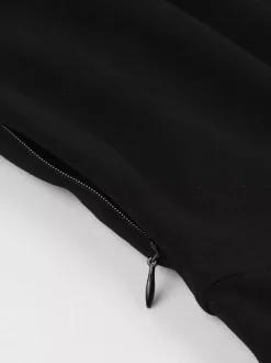 Robe patineuse trapèze à encolure ajourée et patchwork en résille pour femme 2026