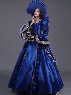 Robe rococo rétro des années 1800 pour femme robe de bal masquée robe de costume victorienne