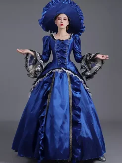 Robe rococo rétro des années 1800 pour femme robe de bal masquée robe de costume victorienne