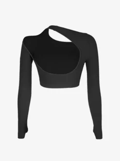 Robes de danse latine noir femmes haut en Polyester dos nu Sexy danseuse latine vêtements de danse