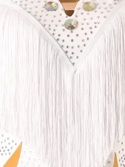 Robes de danse latine robe blanche en Lycra Spandex pour femmes vêtements de danse de danseuse latine