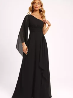 Robes de demoiselle d'honneur en mousseline de soie robe de bal longueur au sol robe de soirée de mariage