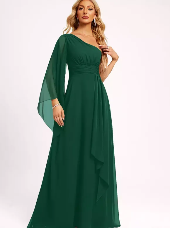 Robes de demoiselle d'honneur en mousseline de soie robe de bal longueur au sol robe de soirée de mariage