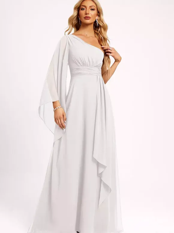 Robes de demoiselle d'honneur en mousseline de soie robe de bal longueur au sol robe de soirée de mariage