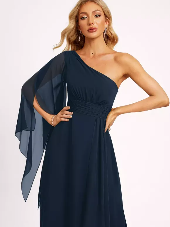 Robes de demoiselle d'honneur en mousseline de soie robe de bal longueur au sol robe de soirée de mariage