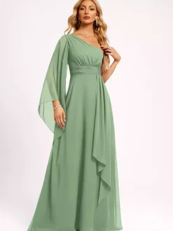 Robes de demoiselle d'honneur en mousseline de soie robe de bal longueur au sol robe de soirée de mariage