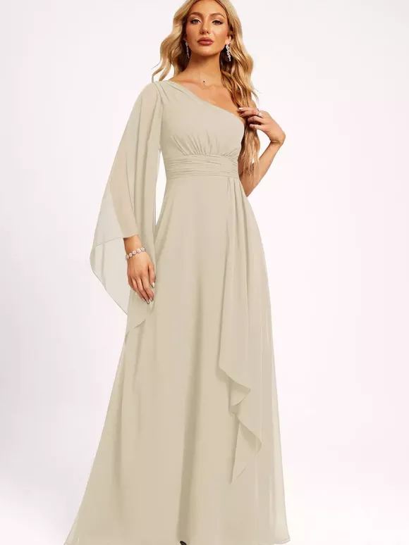 Robes de demoiselle d'honneur en mousseline de soie robe de bal longueur au sol robe de soirée de mariage