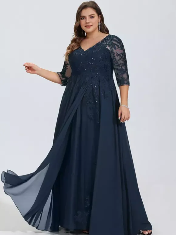 Robes de demoiselle d'honneur en mousseline de soie ligne a longueur au sol robe de soirée de mariage
