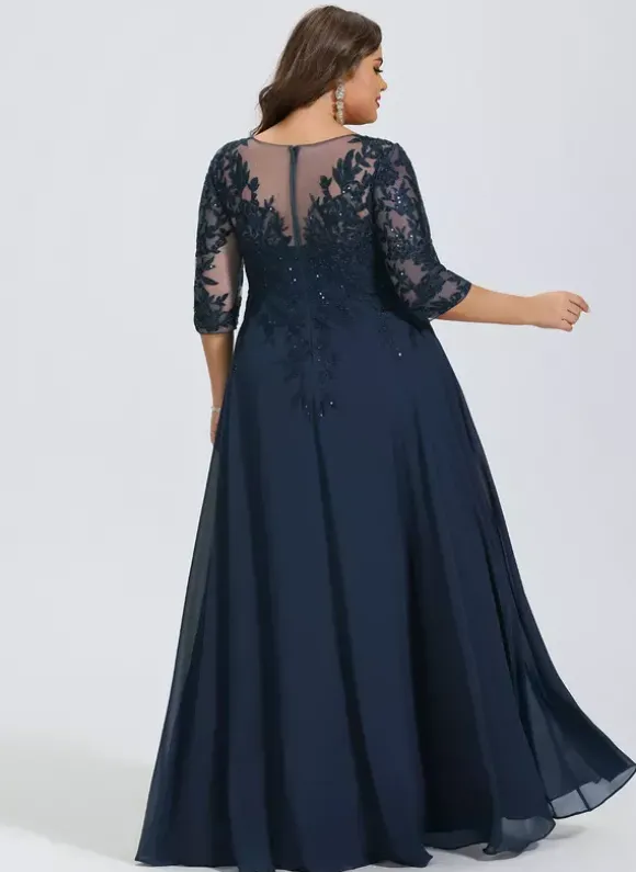 Robes de demoiselle d'honneur en mousseline de soie ligne a longueur au sol robe de soirée de mariage