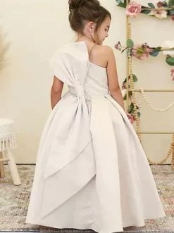 Robes de demoiselle d'honneur de mariage Robes d'occasion spéciale Jonquille Noeuds sans manches