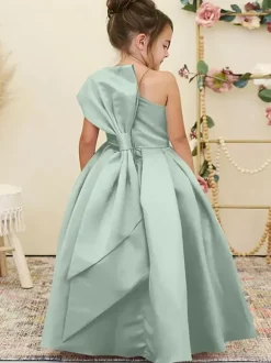 Robes de demoiselle d'honneur de mariage Robes d'occasion spéciale Jonquille Noeuds sans manches