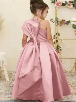 Robes de demoiselle d'honneur de mariage Robes d'occasion spéciale Jonquille Noeuds sans manches