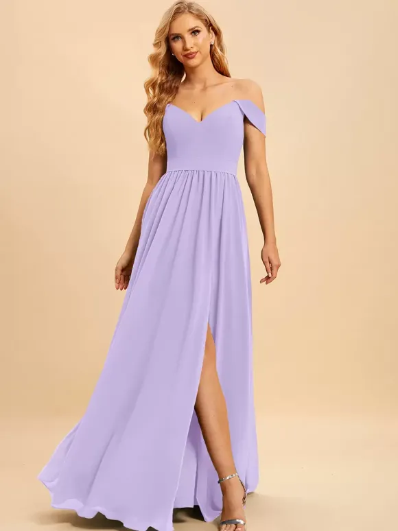 Robes de demoiselle d'honneur en mousseline de soie robe de bal longueur au sol robe de soirée de mariage