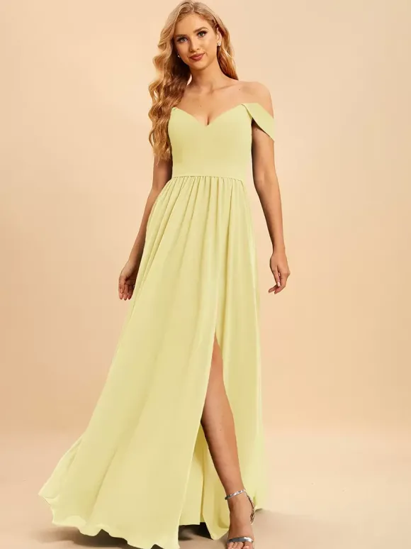 Robes de demoiselle d'honneur en mousseline de soie robe de bal longueur au sol robe de soirée de mariage
