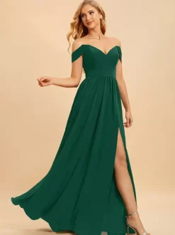 Robes de demoiselle d'honneur en mousseline de soie robe de bal longueur au sol robe de soirée de mariage