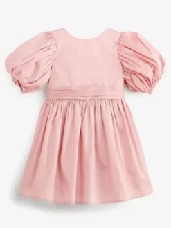 Robes de demoiselle d'honneur de mariage Robes pour occasions spéciales Rose pâle Manches courtes N艙uds
