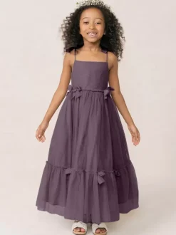 Robes de fille de fleur blanche Organza rose doux sans manches col bijou robes de fille de fleur