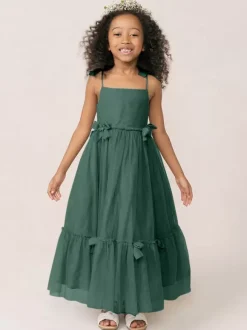 Robes de fille de fleur blanche Organza rose doux sans manches col bijou robes de fille de fleur