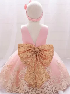 Robes de fille de fleur blanche robes d'occasion spéciale dentelle bleu royal sans manches col bijou robes de fille de fleur