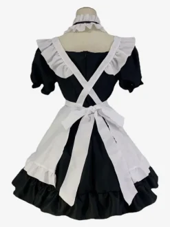 Robes Lolita Gothiques Volants Noir Mignonne