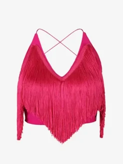 Robes de danse latine robe blanche pour femmes Sexy haut en Polyester jupe vêtements de danse