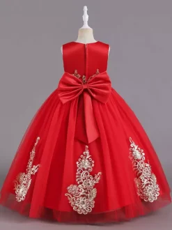 Robes de demoiselle d'honneur en tissu satiné vert sans manches col bijou robes de demoiselle d'honneur