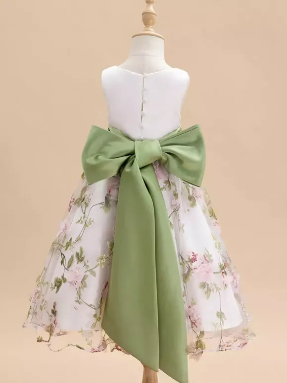 Robes de demoiselle d'honneur blanches en tissu satiné blanc sans manches à col bijou