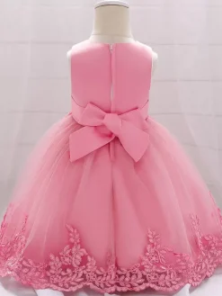 Robes de demoiselle d'honneur blanches robes d'occasion spéciale dentelle Champagne sans manches col bijou robes de demoiselle d'honneur