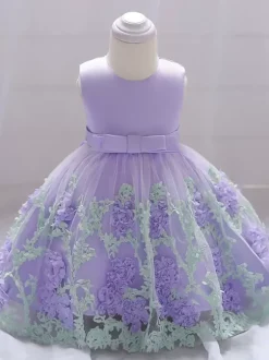 Robes de demoiselle d'honneur blanches robes d'occasion spéciale dentelle jaune sans manches col bijou robes de demoiselle d'honneur