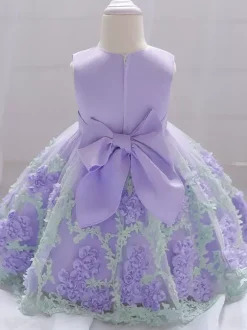 Robes de demoiselle d'honneur blanches robes d'occasion spéciale dentelle jaune sans manches col bijou robes de demoiselle d'honneur