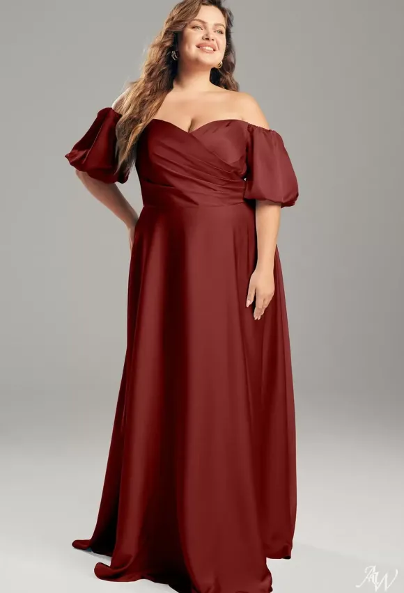 Robes de demoiselle d'honneur trapèze longueur au sol fermeture éclair robe de bal en tissu satiné