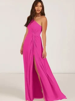 Robes de demoiselle d'honneur robe de bal longueur au sol fermeture éclair en mousseline de soie robe de soirée de mariage