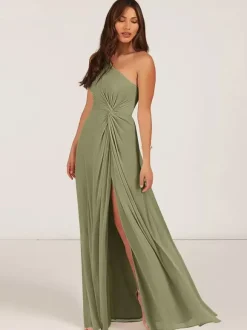 Robes de demoiselle d'honneur robe de bal longueur au sol fermeture éclair en mousseline de soie robe de soirée de mariage
