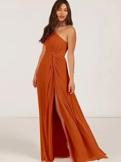 Robes de demoiselle d'honneur robe de bal longueur au sol fermeture éclair en mousseline de soie robe de soirée de mariage